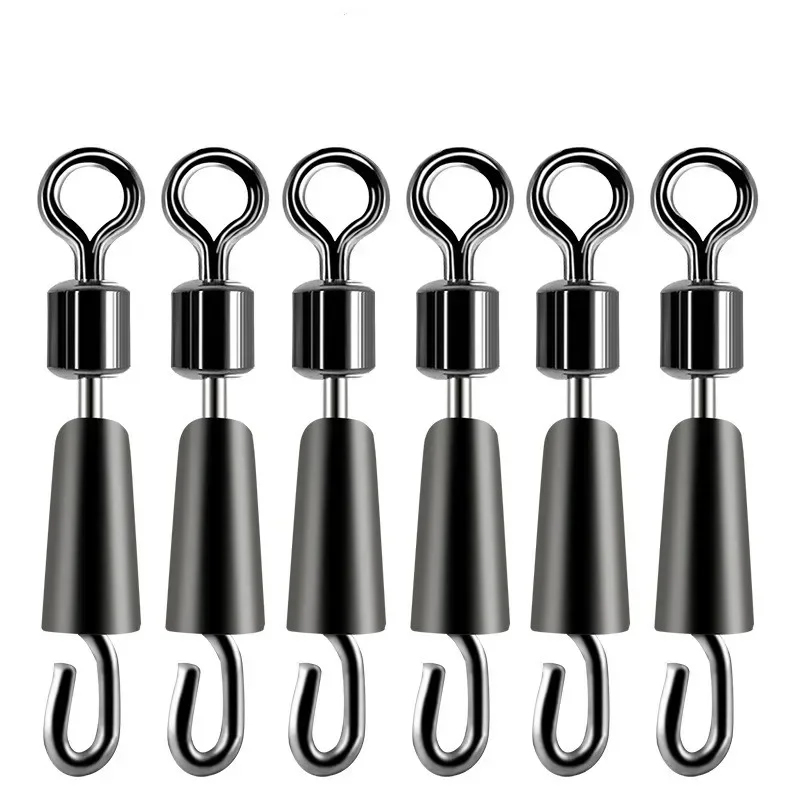 Carp Fishing Tackle - ตัวเชื่อมต่อเบ็ดตกปลาแบบหมุนได้ 30-90 ชิ้น ทำจากสแตนเลส อุปกรณ์ตกปลาคาร์พ ตัวล็อคเบ็ดตกปลา