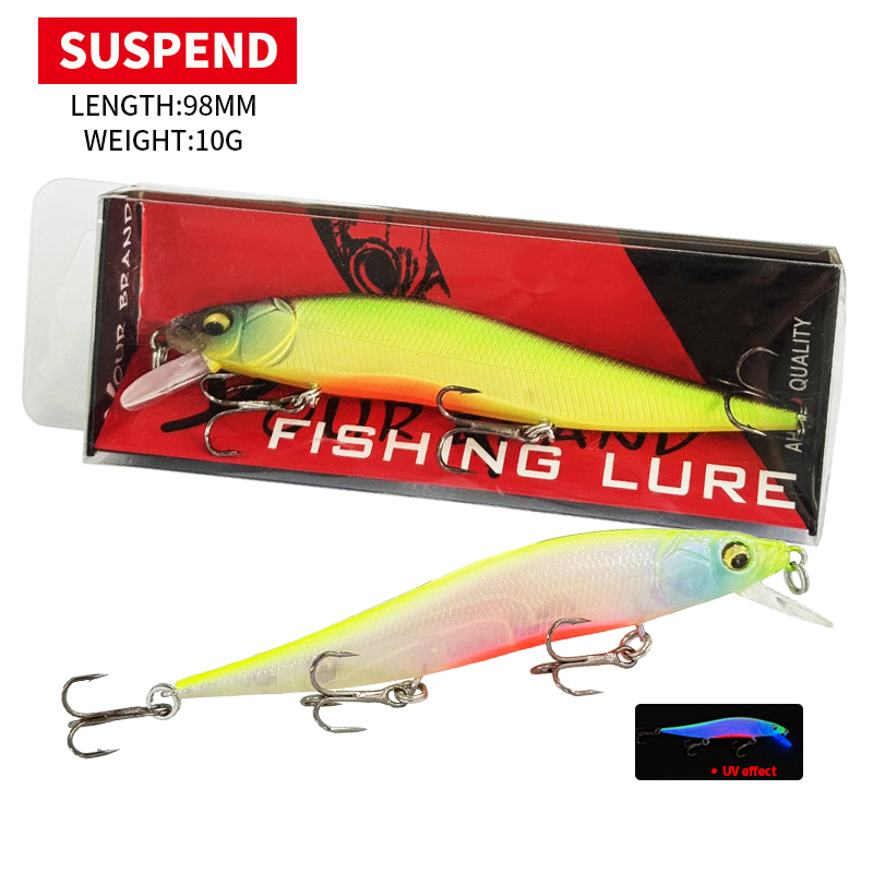 Fishing Equipment And Gear - เหยื่อปลอมแบบจมน้ำ 98 มม. 10 กรัม รุ่น