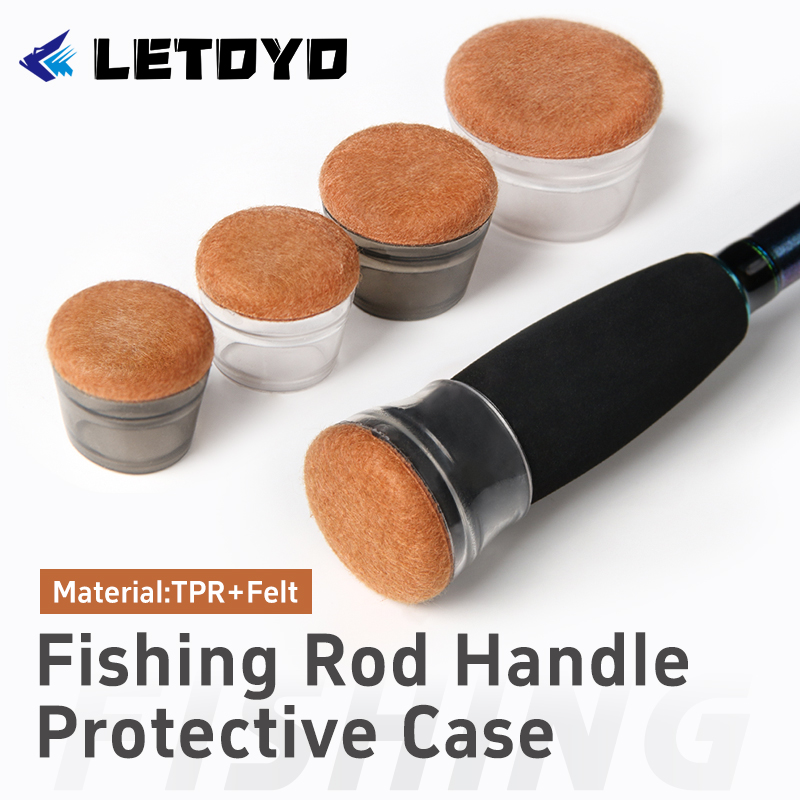 Fishing Equipment And Gear - LETOYO Felt เบ็ดตกปลาหมวกด้านล่าง Protector Handle เคสซิลิโคน