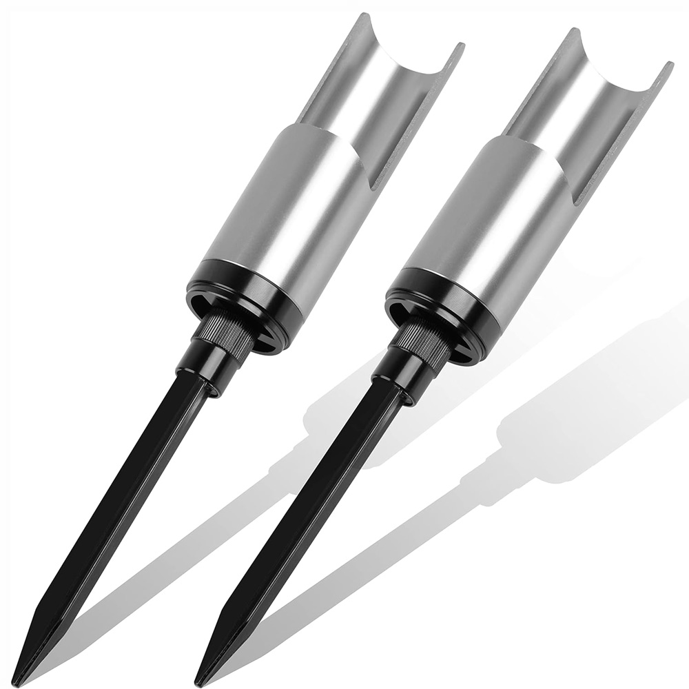 Fishing Rod Pod - ที่วาง joran pancing อเนกประสงค์1ชิ้น/2ชิ้นสำหรับอลูมิเนียมอัลลอยด์กราวด์แท่นวางคันเบ็ดสำหรับวางคันเบ็ดตกปลา