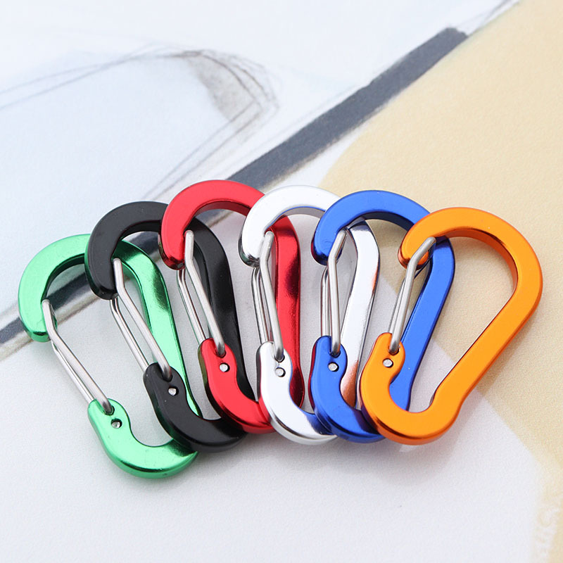 Fishing Equipment Carp - 6Pcs Carabiner พวงกุญแจตกปลา Carabiners ขนาดเล็ก Carabiner