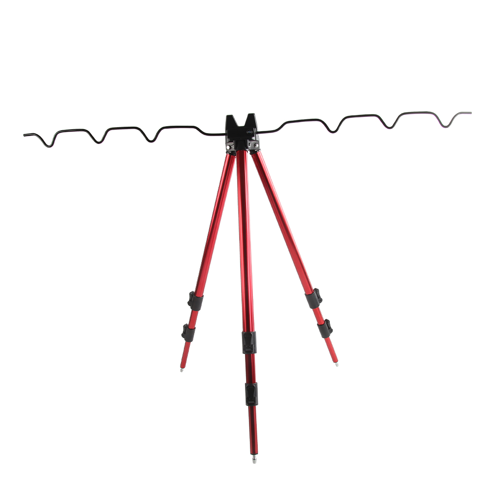 Fishing Rod Pod - ขาตั้งคันเบ็ดแบบยืดหดได้ ทำจากอลูมิเนียมอัลลอยด์ อุปกรณ์เสริมที่ทนทานสำหรับคันเบ็ดแบบยืดหดได้และแบบมือถือ