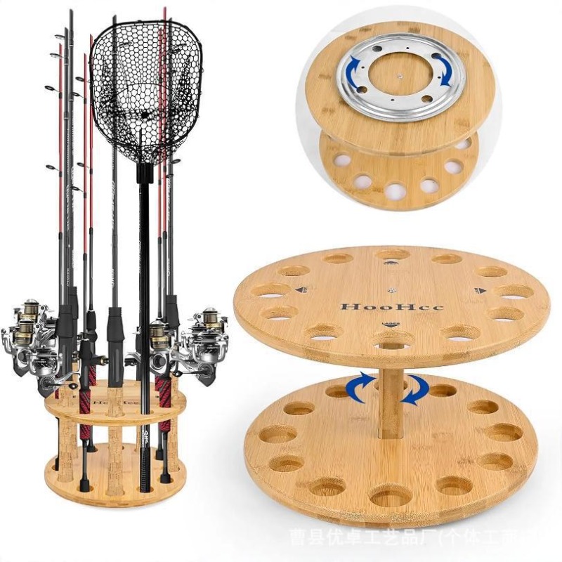 ชั้นวางคันเบ็ดตกปลาไม้เนื้อแข็ - Fishing Rod Pod บทวิจารณ์และราคา