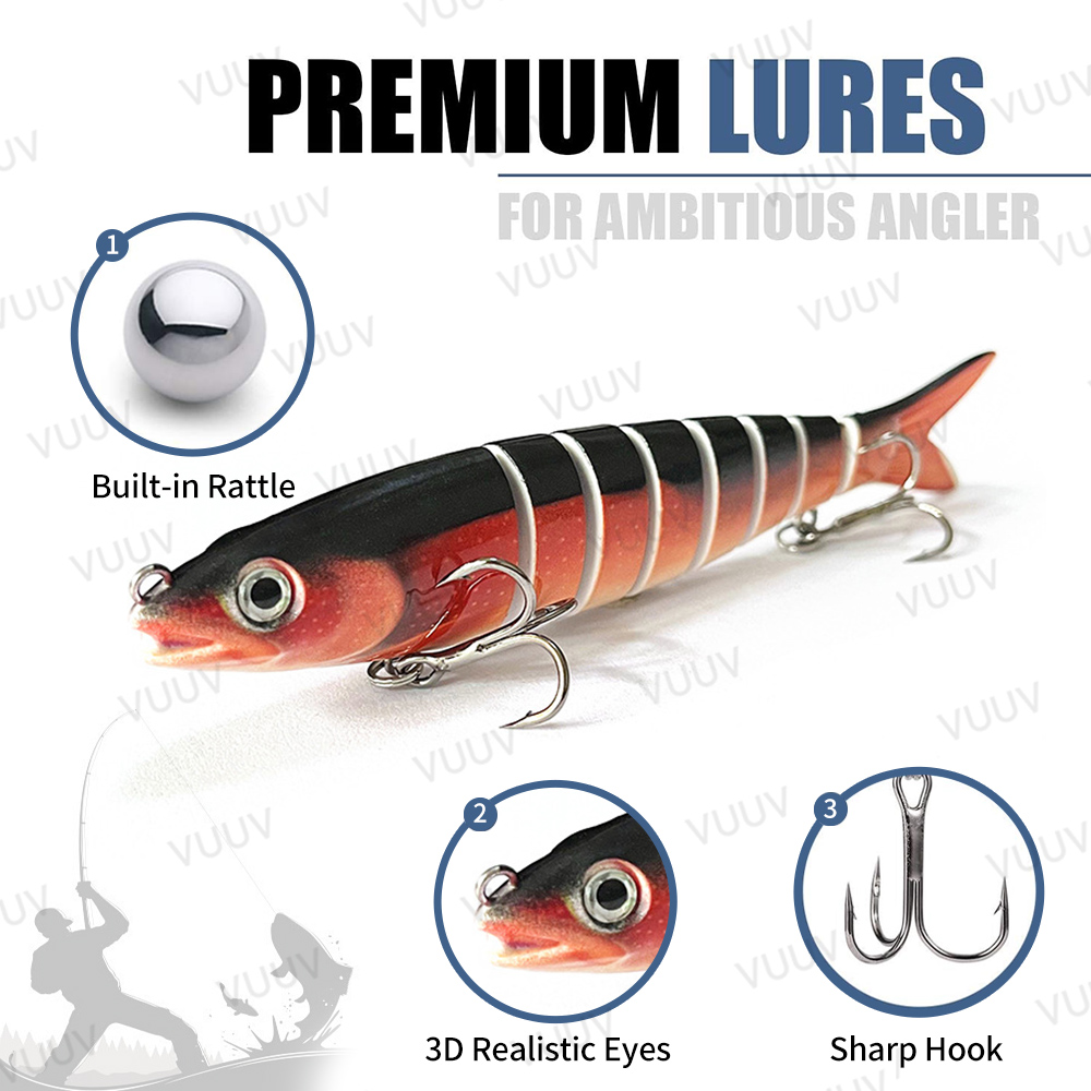 เหยื่อตกปลา 10 ชิ้น สำหรับปลาแ - Fishing Equipment Kit บทวิจารณ์และราคา