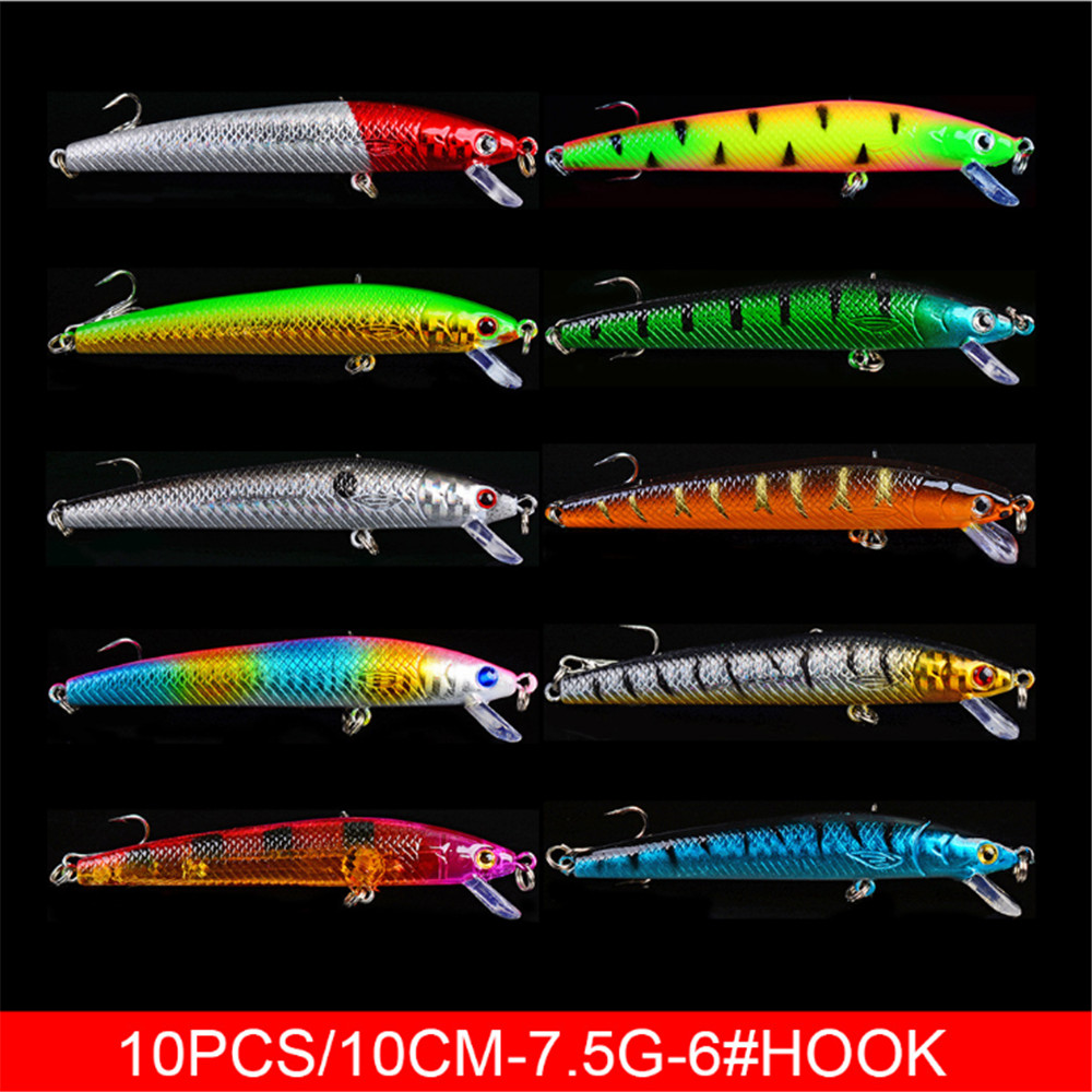 20ชิ้น/ล็อตMinnowตกปลาเหยื่อเบ - Fishing Equipment Kit บทวิจารณ์และราคา