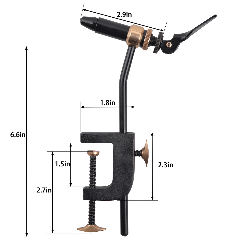 ROTARY Fly Tying Vise เครื่องม - Fishing Equipment Kit บทวิจารณ์และราคา