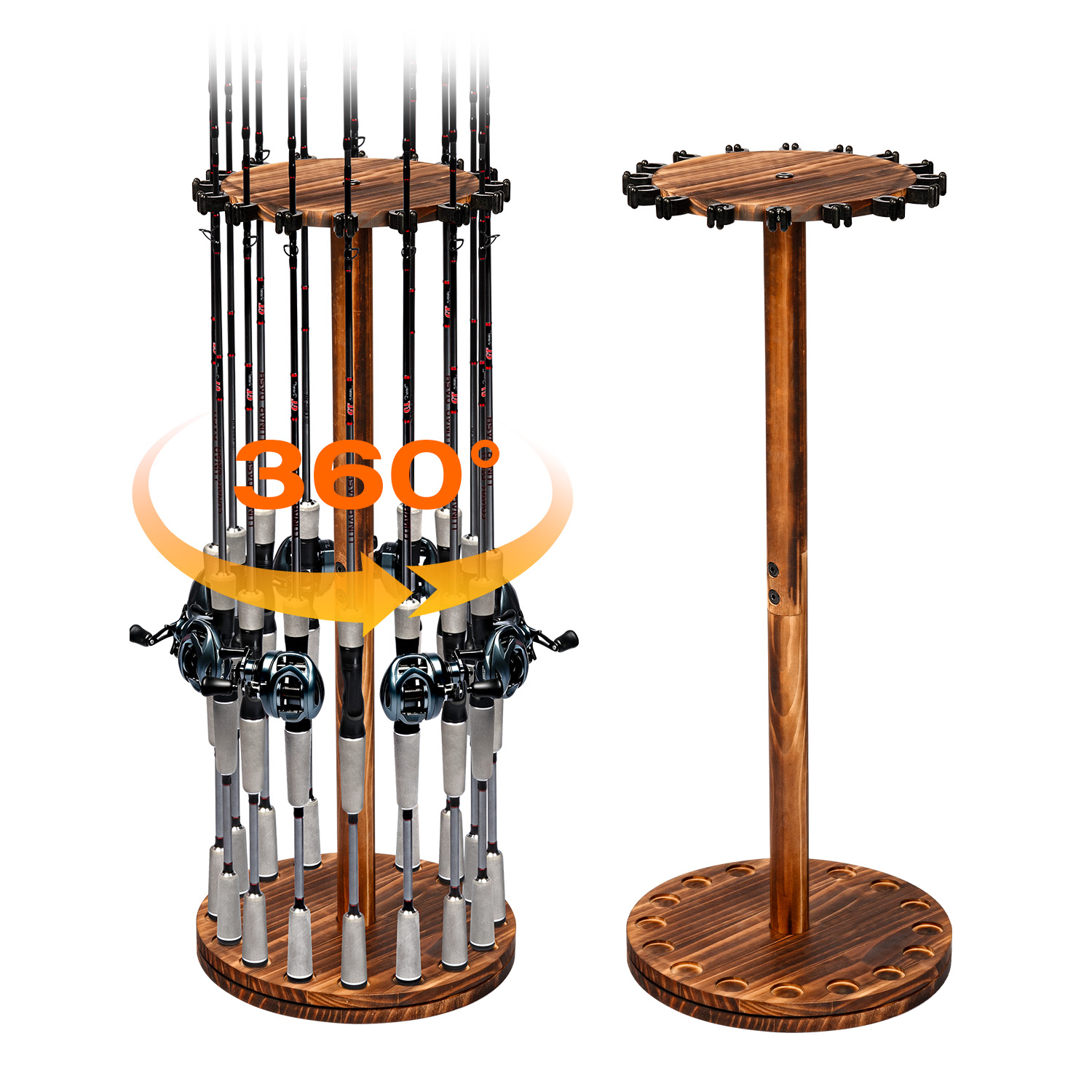 ที่วางคันเบ็ดตกปลาแบบหมุนได้ ท - Fishing Rod Pod บทวิจารณ์และราคา