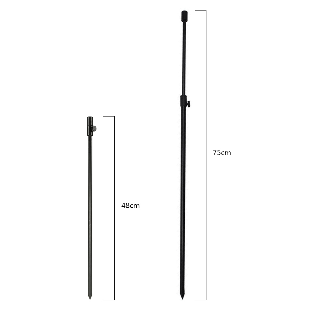 48-75 ซม.ขยายอลูมิเนียมตกปลา B - Fishing Rod Pod บทวิจารณ์และราคา