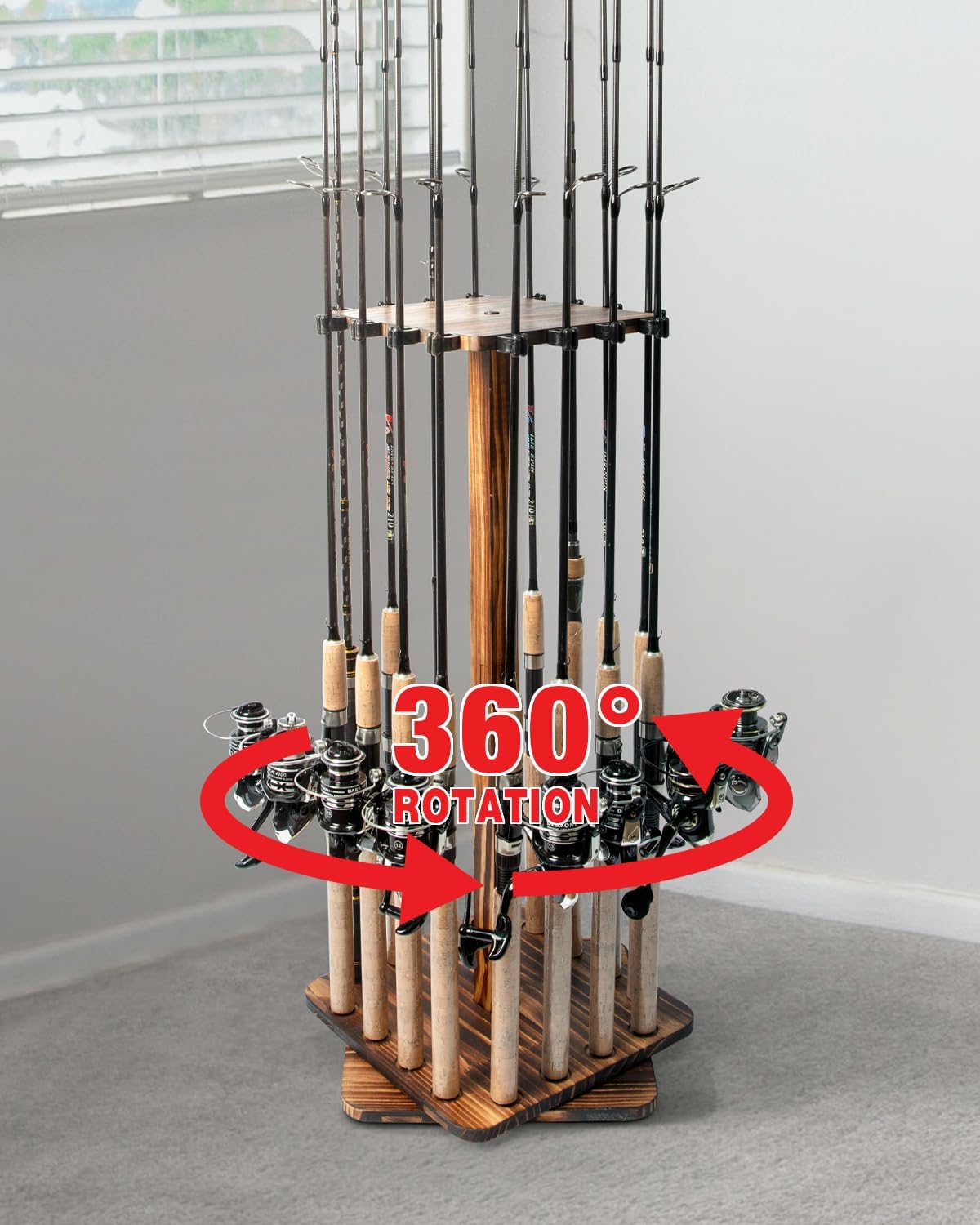 ที่วางเบ็ดตกปลาสำหรับโรงรถชั้น - Fishing Rod Pod บทวิจารณ์และราคา
